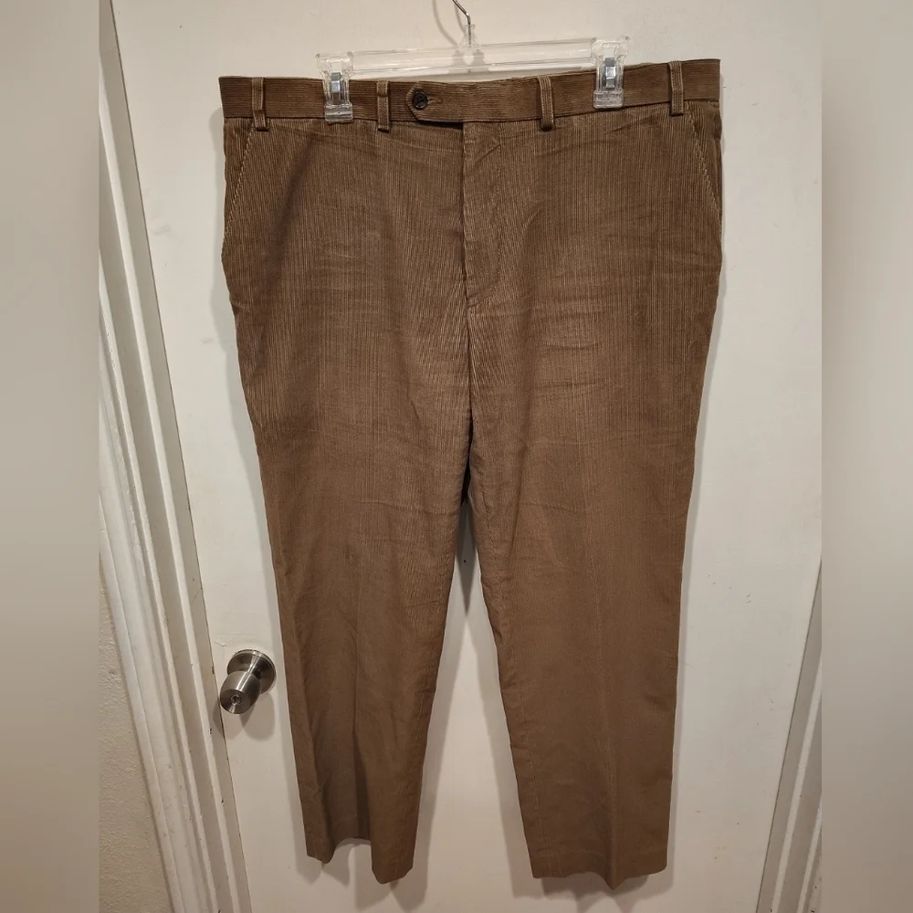Lauren Ralph Lauren Men's Brown Corduroy Dress Pants Sz 38x30 Casual Career